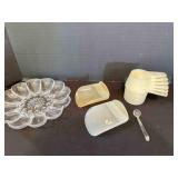 6pc Tupperware Measuring Cups, 2 Tupperware Scoops