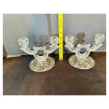 2 Double Candle Holder Candelabra Fostoria?