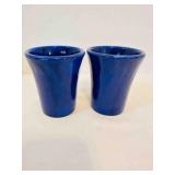 2 Sevilla USA Pottery Juice Flare Glasses 4" tall
