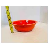 Fiesta Medium Orange Bowl 8.5" edge has flea bite