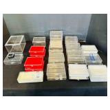 30 Sports Card Acrylic Snap Boxes