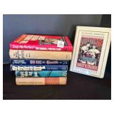 8 Hard Back books-Baseball themed