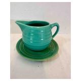 Bauer Pottery Ringware Green Milk Syrup Pitcher &