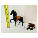 Messer 1953 Herford Ceramic Cow, 50s pot Metal