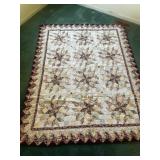Quilt 64"x82" machined pieced, hand quilted