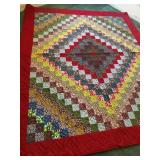 Quilt 84"x95" machined pieced, hand quilted