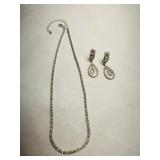 925 Silver Italian Sterling Chain 17" marked 925 M