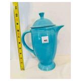 Fiesta Turquoise Coffee Server Art Deco Style 10"