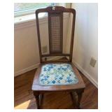 SMALL WOODEN ROCKING CHAIR