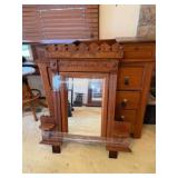 vintage Eastlake dresser with mirror; dresser