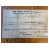 1835 LAND DOCUMENT/CERTIFICATE
