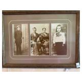 Vintage photograph and frame; 12.5" x 17.5"