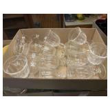 13pc - Clear Glass Stem Ware