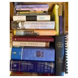 Box of bibles, etc