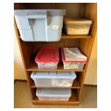 ASSORTED SEWING MATERIALS, CLOTH, ECT