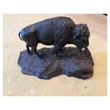 Bison statue 15" long