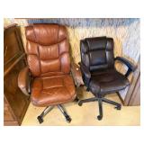 2-office chairs on rolls,
