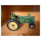 Vintage John Deere row crop cast toy;