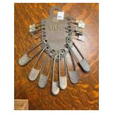 Vintage Keyes-Davis Military Laundry Pin Set &