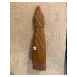 hand carved stone statue 20.5" tall