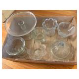 Assort. Clear Glass Dishes