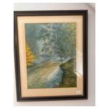 River picture; 24.5" x 30"; Bedroom #1