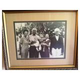 Vintage Photograph and frame; 12" x 15"