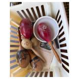 basket with Tamberine, Maracas, etc; Bedroom #2