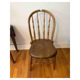 Vintage wood chair; Bedroom #1
