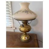 vintage oil lamp (electrified); Bedroom #1