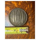 101 Ranch belt buckle
