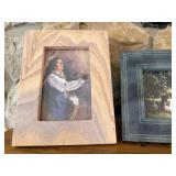 2- small picture frames (Sandstone & Marble)