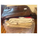 Leather Bag - 2 Small Quilts