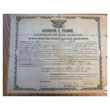 1849 ILLINOIS LAND DOCUMENT/CERTIFICATE