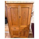 Large Oak Cabinet "Pie Safe" -