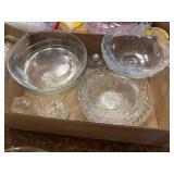 9pc Clear Glass Bowls