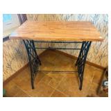 vintage/antique sewing-machine treadle table