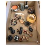 miniture pottery and Native American figurines