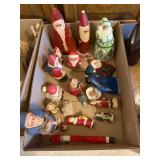 box of Christmas figurines