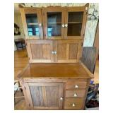 Vintage Oak Hutch -