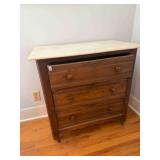 Marble top vintage wash stand;