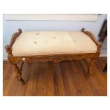 padded dressing bench; 31" x 17" x 20"