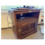 WOODEN "WHITE CLAD" TV STAND