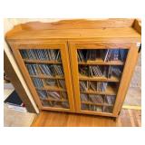 WOODEN CD CABINET/CD