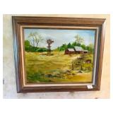 FARM SCENE PAINTING