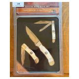 Winchester bone knife set, 3-knives in package