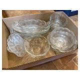11pc - Clear Glass Bowls