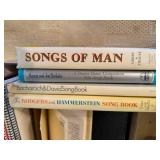 Box of sheet music and music books