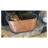 Copper Boiling Pot w/starter logs