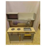 3-in-1 Kids Play Kitchen & Restaurant With Table